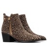 Women's Suede Heeled Ankle Booties 144648 - 4 of 4