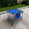 HOMLUX Portable Outdoor Adjustable Height Folding Wine Table with Cup Holders, Storage Bag - 4 of 4
