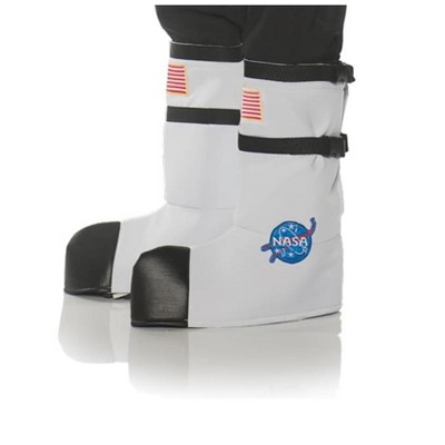 Underwraps NASA Astronaut Adult Costume Boot Tops - One Size- White