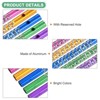 Unique Bargains Aluminum DIY Crafts Outdoor Home Decoration Wind Chime Tubes 8 x 0.6 cm / 3.15 x 0.2 inch Green Pink Blue Yellow Purple 50 Pcs - 2 of 4