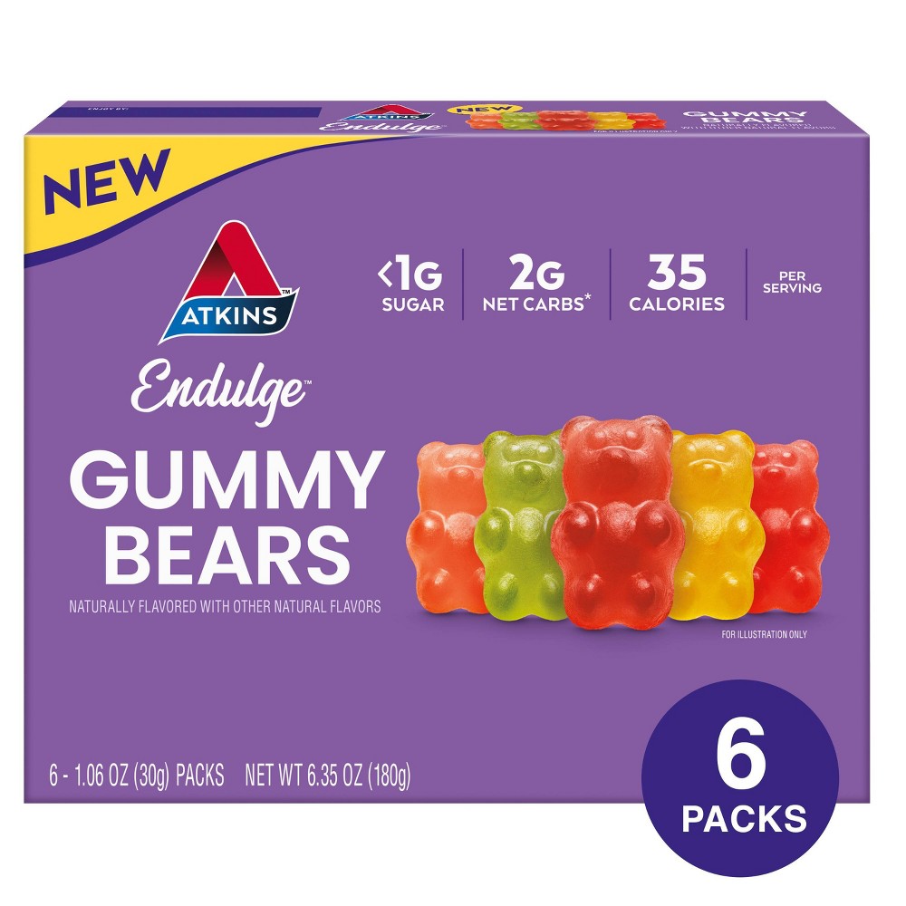 Atkins Endulge Bear Gummies - Sweet - 6.35oz/6pk