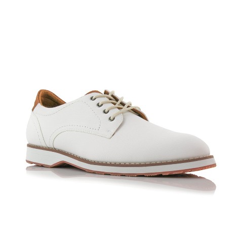 Ferro Aldo Mens Thomas MFA19688 Casual Light Weight Derby Sneaker Shoes, in White, Size 8