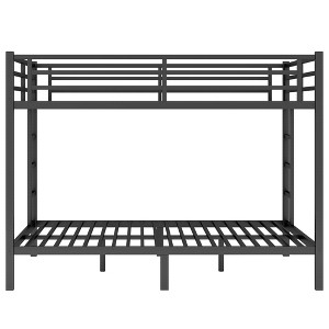 VYNXARIA Gray Metal Queen and Queen Size Bunk Beds for Teens and Adults, Space - Saving Design - 1 of 4