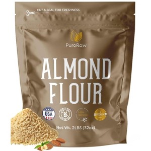 PuroRaw Blanched Almond Flour 2lb, Fine Ground Almond Flour for Baking, Keto Friendly, Gluten Free, Non-GMO. - 1 of 4