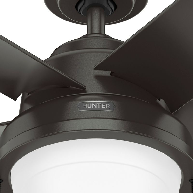 44" Seawall Outdoor Ceiling Fan with LED Light - Hunter Fan, 4 of 17