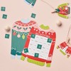 Big Dot of Happiness Colorful Christmas Sweaters - Bingo Cards and Markers - Ugly Sweater Holiday Party Shaped Bingo Game - Set of 18 - 2 of 4