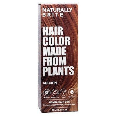 BRITE Naturally Henna Hair Dye Auburn - 2.53 fl oz