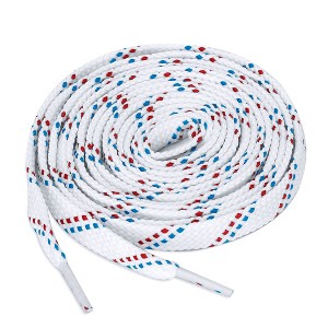 Elerevyo All Types of Casual Sneakers Double Color Twill Athletic Flat Shoelaces 3 Pairs - 1 of 4