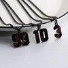Personalized Number Necklace for Boys 0-99 Athletes Jersey Number Stainless Steel Baseball Team Charms Pendant Baseball Gifts for Men - 3 of 4