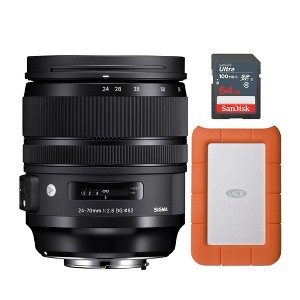 Sigma 24-70mm f2.8 DG OS HSM ART Lens for Nikon F with 1 TB HD and 64GB SD - 1 of 4