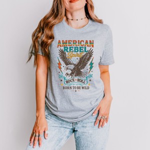 Simply Sage Market American Rebel Spirit Distressed Short Sleeve Tee - 1 of 4