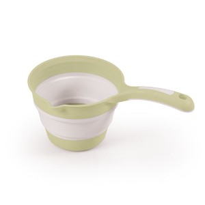 DOLU Foldable Bath Ladle for Compact Toddler Wash Tub, Ages 6+ Months, Eco Green - 1 of 2