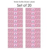 Big Dot of Happiness Girl 13th Birthday - Official Teenager Birthday Party Water Bottle Sticker Labels - Set of 20 - 3 of 4