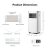Costway 8000 BTU/10000BTU Portable Air Conditioner 3-in-1 Air Cooler with Remote Control - image 2 of 4
