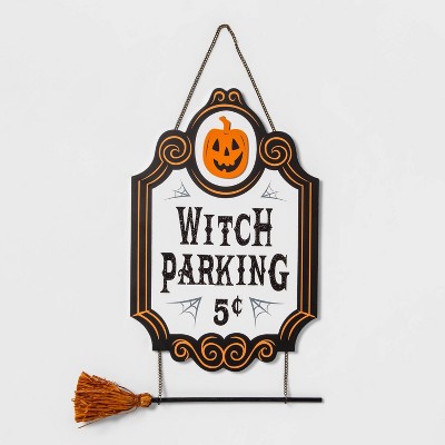 Witch Parking Halloween Wooden Sign - Hyde & EEK! Boutique™