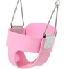 Hotraffy High Back Full Bucket Toddler Swing Seat with Yellow Coated Chains Fully Assembled Baby Swing Set Accessories(pink) - 2 of 4