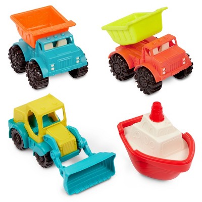 B. toys Loaders & Floaters Toy Vehicles 4pc Set