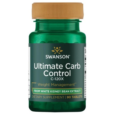 Swanson Ultimate Carb Control C-120X from White Kidney Bean Extract 2 mg 90 Tablets.