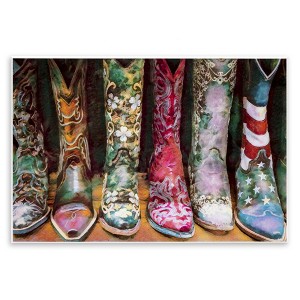 Stupell Industries Cowboy Boots Various Bold Designs Wall Plaque Art, 15" x 10" - 1 of 4