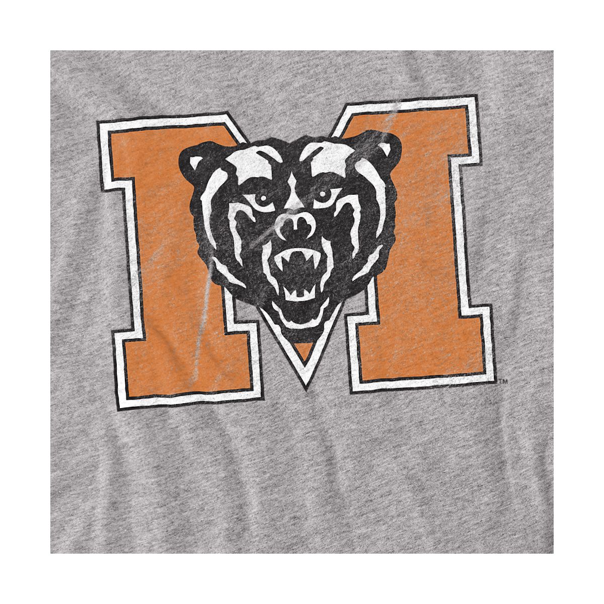 Men's Mercer University Official Distressed Primary T-Shirt - thumbnail 2