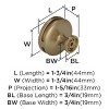 Amerock Oberon Knob for Cabinet or Furniture - 3 of 4