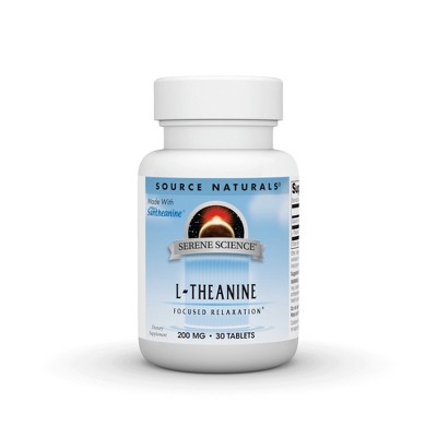 L-Theanine 200mg by Source Naturals, Inc.  -  30 Tablet