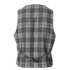 Gioberti Men's 6 Button Slim Fit Formal Herringbone Tweed Vest - 2 of 4