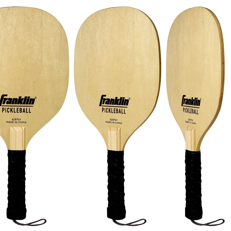 Franklin Sports Wooden Pickleball Paddle Set, 3 of 5
