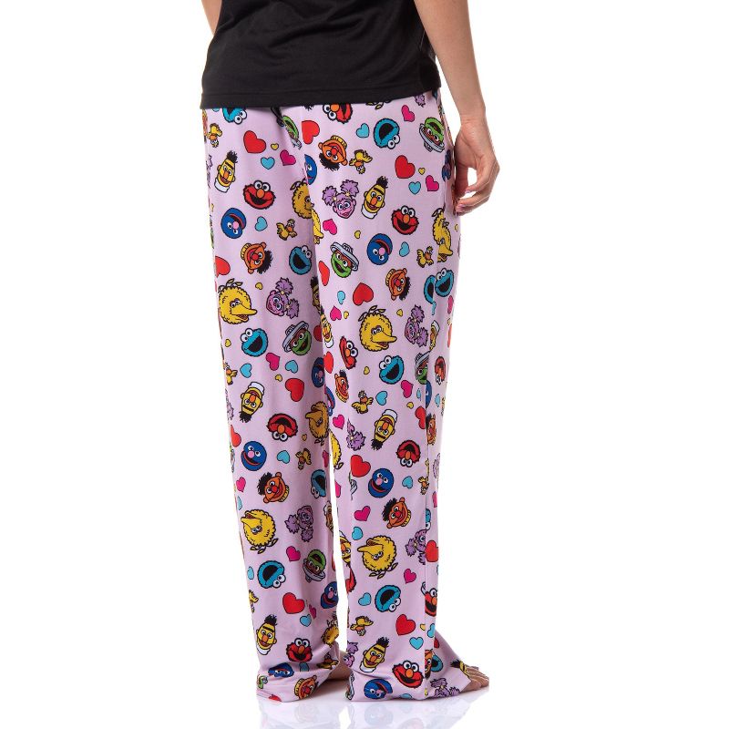 Sesame Street Women's Character Heart Heads Elmo Sleep Pajama Pants Pink, 4 of 5