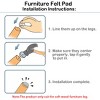Unique Bargains Nail on Felt Furniture Table Chair Leg Pads 27mm/1" Pack of 30 - 3 of 4