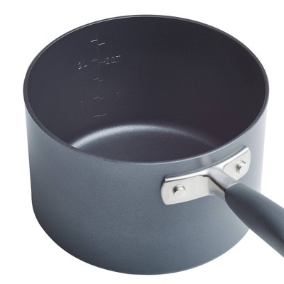 Gray Aluminum Nonstick 11-Piece Cookware Set with Glass Lids