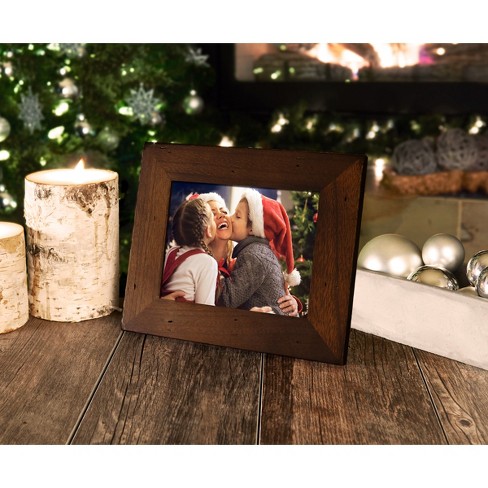 8" WiFi Digital Frame Wood - Polaroid™
