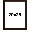 PosterPalooza | Distressed Brown Picture Frame - UV Acrylic, Foam Board Backing, Hanging Hardware - 2 of 4