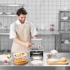 VEVOR Electric Pizza Dough Press Machine, 6 inch Pizza Pastry Press Plate, Stainless Steel Bread Presser with 100 Pcs Parchment Paper, Silver - 2 of 4