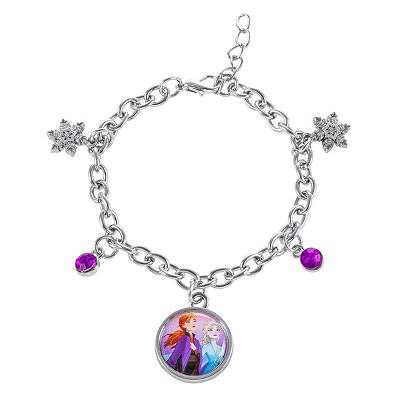 Disney Womens Frozen Anna And Elsa Snowflake Charm : Target