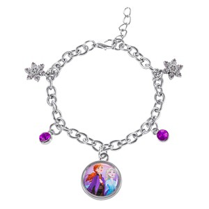 Disney Womens Frozen Anna and Elsa Snowflake Charm - 1 of 3