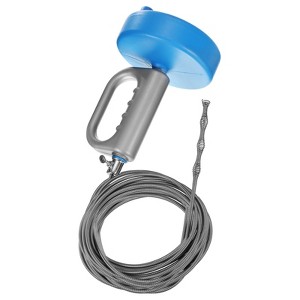Unique Bargains Stainless Steel Flexible Durable Toilet Bathtub Drain Auger - 1 of 4