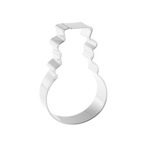 Unique Bargains Pastry Cutter Christmas Hat-Shaped Dishwasher Safe Stainless Steel Silver Tone 1Pcs - 1 of 4