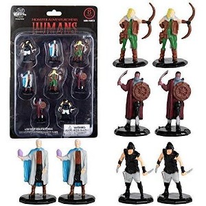 8 Painted Fantasy Bandit Mini Figures- All Unique Designs- 1" Hex-Sized Compatible with DND Dungeons and Dragons & Pathfinder & All RPG Tabletop Games - 1 of 4