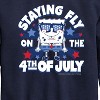 Boys' - SpongeBob SquarePants - Fly on the 4th of July Graphic Long Sleeve Fleece Sweatshirt - 2 of 4