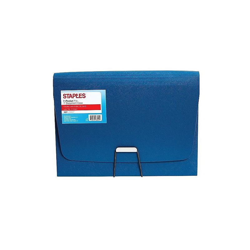 Staples Expanding File with 1" Document CS Letter 7-Pocket Assorted Colors TR51809/51809, 4 of 9