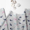 Bacati - Little Sailor Whales Girls Muslin 100 percent Cotton Universal Baby US Standard Crib or Toddler Bed Fitted Sheet - 2 of 4