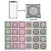 Unique Bargains PVC Tile Stickers 3.94"x3.94" Black Pink 24 Pcs - 3 of 4