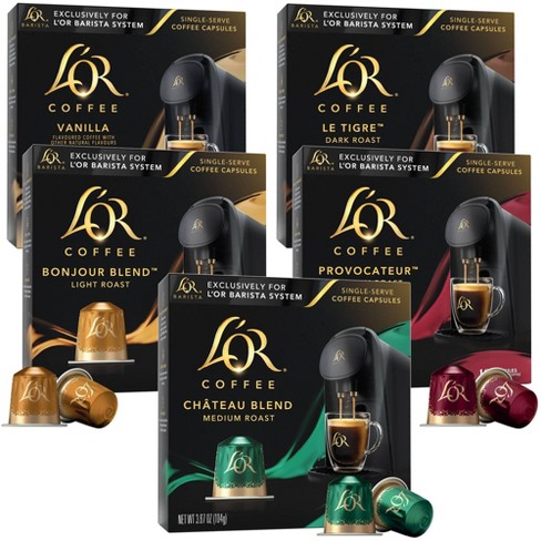 L'OR Coffee Lovers Variety Pack Light Roast Coffee Capsules - 50ct
