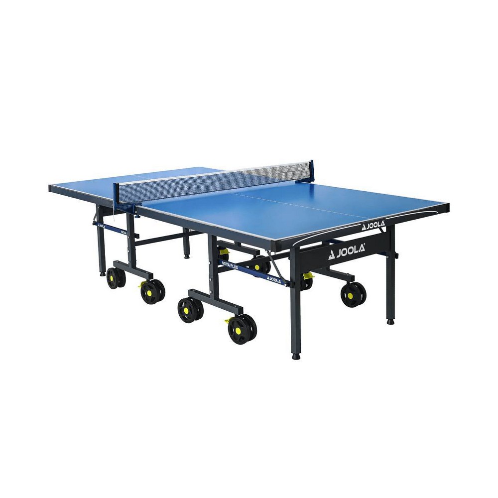Joola Nova Pro Plus Outdoor Table Tennis Table with Weatherproof Net Set. missing one wheel