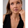 14K Gold Plated Dainty Necklace, Tapered Baguette Cubic Zirconia Pendant Chain - 3 of 4
