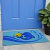 HomeRoots 18" X 30" Blue Coir Dolphin Outdoor Door Mat - 2 of 4