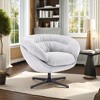 NicBex Office Chair with Removable Cushion,Chenille Accent Chair with 360-Degree Swivel Function,Round Office Chair for Living Room - 2 of 4