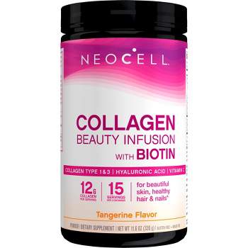 NeoCell Beauty Infusion Collagen Powder for Beautiful Skin, Healthy Hair and Nails*, Collagen Type 1 and 3, Hyaluronic Acid and Biotin, 11.64 Ounces