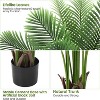 Artificial Palm Trees for Indoor, Faux Floor Palm Plant with Realistic Trunks and Lifelike Palm Leaves, Fake Plants Tropical Plants - 2 of 4